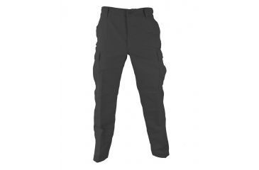 Image of Propper BDU Trousers w/ Zipper Fly, Black, Size Small-Short