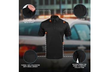 Image of Propper Duty Uniform Armor Short Sleeve Shirt - Womens, Black, L, F581150001L