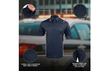 Image of Propper Duty Uniform Armor Short Sleeve Shirt - Womens, Midnight Navy, XXL, F581150414XXL