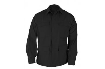 Image of Propper Genuine Gear BDU 4-Pocket Coat, 65/35 Poly Cotton Twill, Black, Size XXLR F546414001XXL3