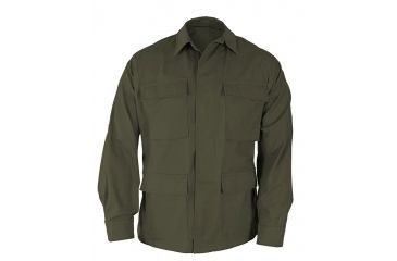 Image of Propper Genuine Gear BDU 4-Pocket Coat, 65/35 Poly Cotton Twill, Olive, Size XSR F546414330XS3