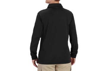 Image of Propper Uniform Cotton Long Sleeve Polo - Womens, Black, XS, F58235N001XS