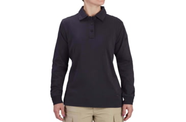 Image of Propper Uniform Cotton Long Sleeve Polo - Womens, Midnight Navy, XL, F58235N414XL