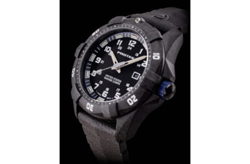 Image of ProTek Carbon USMC Dive Watch, Carbon Case/Black&amp;Blue Dial/Black Strap, One Size, PT1013