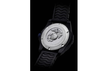 Image of ProTek Carbon USMC Dive Watch, Carbon Case/Black&amp;Blue Dial/Black Strap, One Size, PT1013