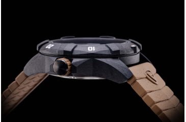 Image of ProTek Carbon USMC Dive Watch, Carbon Case/Black&amp;Desert Sand Dial/D Sand Strap, One Size, PT1016D