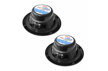 Image of Pyle 6.5in 2-Way Dual Cone Marine Speakers, 400W, Black, PLMR605B