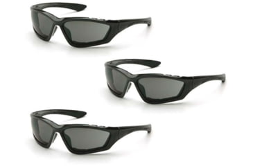 Image of Pyramex Accurist Black Padded Frame/Gray Anti-Fog Lens, Pack of 3