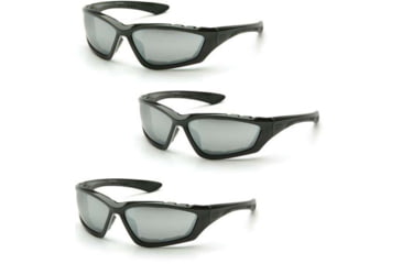 Image of Pyramex Accurist Black Padded Frame/Silver Mirror Lens, Pack of 3