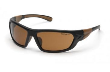 Image of Pyramex Carbondale Safety Glasses, Sandstone Bronze Lens w/ Black/Tan Frame CHB218D