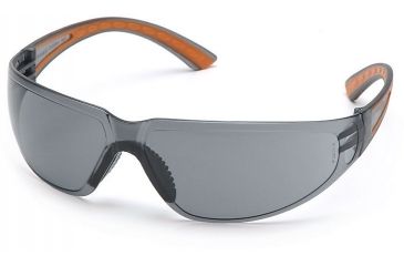 Image of Pyramex Cortez Safety Glasses - Gray Lens, Orange Temples Frame SO3620S