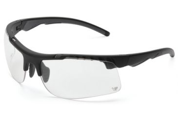 Image of Pyramex Drone Tactical Safety Glasses Black Half-Frame Clear Lens