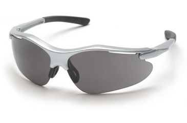 Image of Pyramex Fortress Safety Glasses - Gray Lens, Silver Frame SS3720D