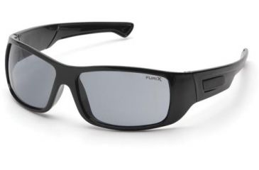 Image of Pyramex Furix Safety Glasses, Black Frame, Gray Anti-Fog Lenses, SB8520DT