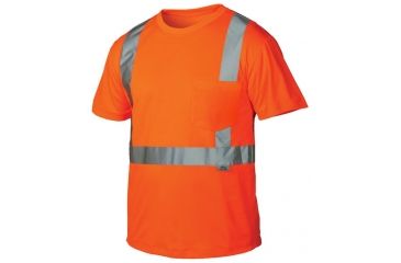 Image of Pyramex Lumen-X Class 2 T-Shirt, Hi-Vis Orange, X2 RTS2120X2