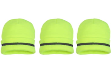 Image of Pyramex Lumen X Knit Cap w/Reflective Strip, Yellow, Pack of 3