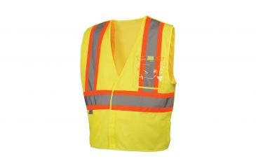 Image of Lumen X Series Vest w/5 Point Break, Hi-Vis Lime, Large