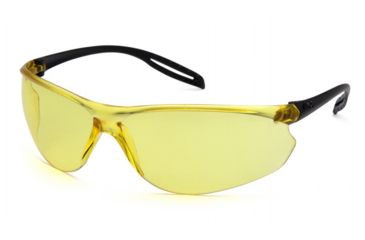 Image of Pyramex Neshoba Safety Glasses w/Amber Lens, Black S9730S