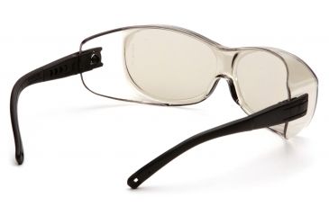 Image of Pyramex OTS Safety Glasses - Indoor/Outdoor Mirror Lens, Black Frame S3580SJ