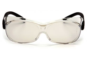Image of Pyramex OTS Safety Glasses - Indoor/Outdoor Mirror Lens, Black Frame S3580SJ
