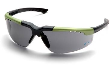 Image of Pyramex Reatta Safety Glasses - Gray Lens, Green-Charcoal Frame SGC4820D