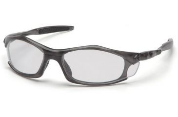 Image of Pyramex Solara Safety Glasses - Clear Lens, Trans Gray Frame STG4310D