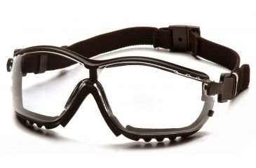 Image of Pyramex V2G Safety Glasses - Clear Anti-Fog Lens, Black Frame GB1810ST