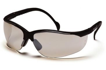 Image of Pyramex Venture II Safety Glasses - Indoor/Outdoor Mirror Lens, Black Frame SB1880S
