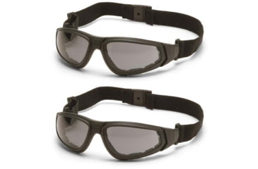 Image of Pyramex XSG Safety Glasses - Gray Anti-Fog Lens, Black Frame, Pack of 2