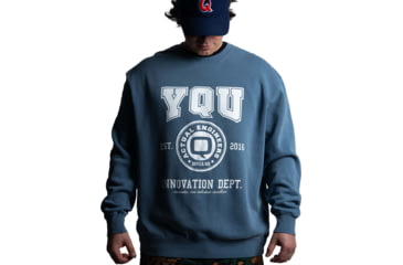 Image of Q YQU Swag Crewneck Sweatshirt, State Blue, Large, SWAG-SWTSHRT-CRWNCK-YQU-L