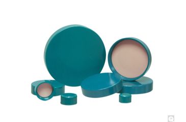 Image of Qorpak PTFE Lined Caps and Green Thermoset F217, Pack of 100, Size 13-425, 13-425, 272632-PK