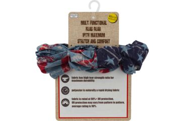 Image of Quagga Multifunctional Headgear/ Balaclava, Red/White/Blue, One Size, P21700 RWB, EDEMO1