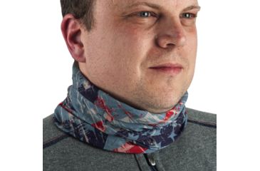 Image of Quagga Multifunctional Headgear/ Balaclava, Red/White/Blue, One Size, P21700 RWB, EDEMO1