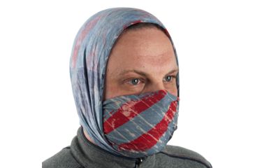 Image of Quagga Multifunctional Headgear/ Balaclava, Red/White/Blue, One Size, P21700 RWB, EDEMO1
