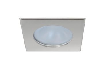 Image of Quick Blake XP Downlight 4W LED Round Screw Mounted Light w/ Square Satin Bezel, IP66, Warm White, FAMP3022S02CA00