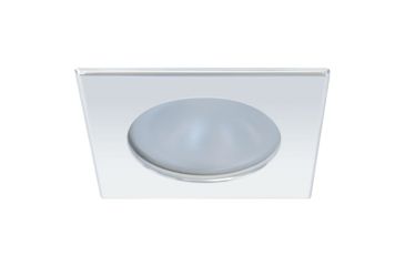 Image of Quick Blake XP Downlight 4W LED Round Light w/ Square Stainless Bezel, IP66, Screw Mounted, Warm White, FAMP3022X02CA00