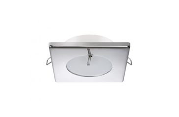 Image of Quick Bryan CS Downlight 2W LED Round Light w/Switch / Square Stainless Bezel, IP40, Spring Mounted, FAMP3472X02CA00