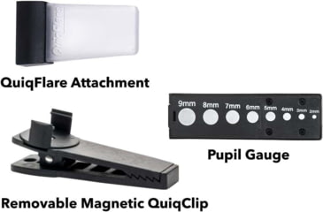 Image of Quiqlite Pro Hands Free Pocket Concealable Flashlight 10 - 20 Lumens, Blue/white - Q-PROBW