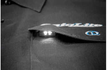 Image of Quiqlite Pro Hands Free Pocket Concealable LED Flashlight, 10 - 20 Lumens, Blue/White, Q-PROBW