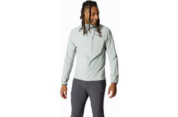 Image of Rab Borealis Alpine Hoody - Mens, Light Zinc, Large, QWS-75-LZN-LRG