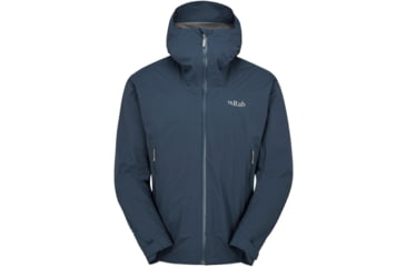Image of Rab Downpour Light Jacket - Mens, Tempest Blue, Extra Large, QWG-90-TMB-XLG