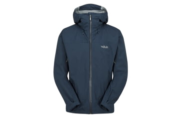 Image of Rab Downpour Plus 2.0 Jacket - Mens, Tempest Blue, Small, QWG-78-TMB-SML
