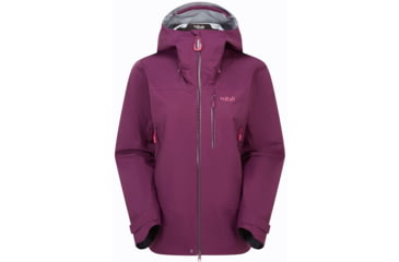 Image of Rab Firewall Mountain Jacket - Womens, Mulberry, 12/Medium, QWG-97-MUL-12