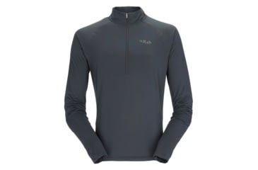 Image of Rab Sonic Long Sleeve Zip - Mens, Beluga, Extra Large, QBL-03-BEL-XLG