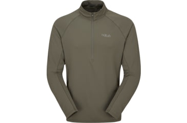 Image of Rab Sonic Long Sleeve Zip - Mens, Light Khaki, Extra Large, QBL-03-LKH-XLG