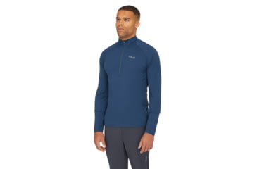 Image of Rab Sonic Long-Sleeve Zip - Mens, Tempest Blue, Extra Large, QBL-03-TMB-XLG