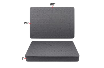Image of RAGAR 17.75in x 12.5in XP Crosslinked Foam Insert, Charcoal Gray, Medium, RG00002-XP