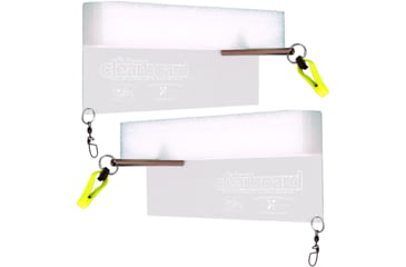 Image of Rainbow Original Clearboard Ultra-Light Planer Board 1 Pair of Planer Boards 5.5"x10.5" in peggable box, OCB-10.5