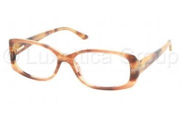 Image of Ralph Lauren RL 6038B Eyeglasses Styles Brown Striped Red Frame w/Non-Rx 52 mm Diameter Lenses, 5146-5215