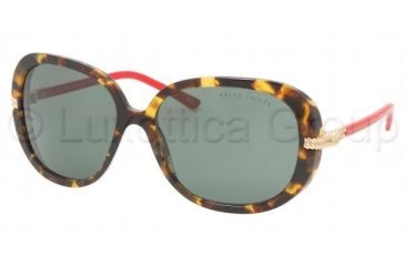 Image of Ralph Lauren RL 8052 Sunglasses Styles Antique Tortoise Frame / Gray-Green Lenses, 513471-6016